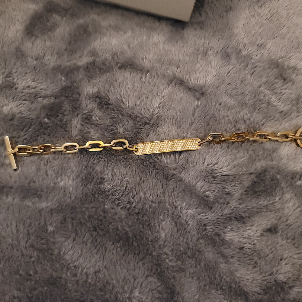 Michael Kors Gold Bracelet with Crystal Accents